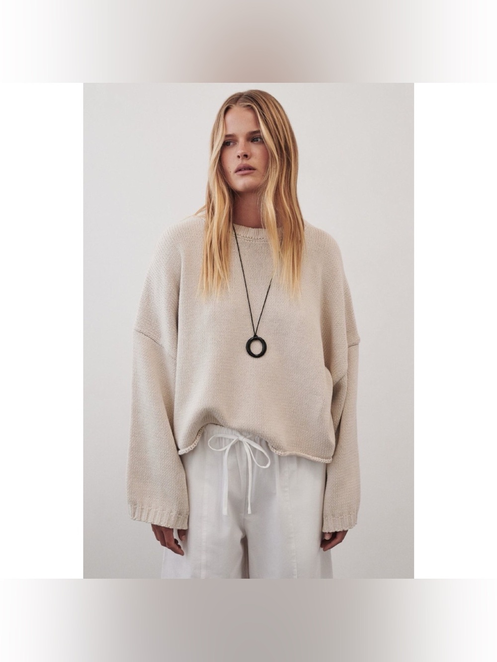 DISSH Bay Knit Jumper in Plaster